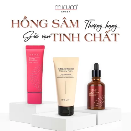 Combo làm sạch sâu, chống nắng, ngừa lão hóa